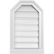 Ekena Millwork Octagonal Top Surface Mount PVC Gable Vent w/ 2"W x 2"P Brickmould Sill Frame, 14"W x 22"H GVPOT14X2203SF - alternate 1